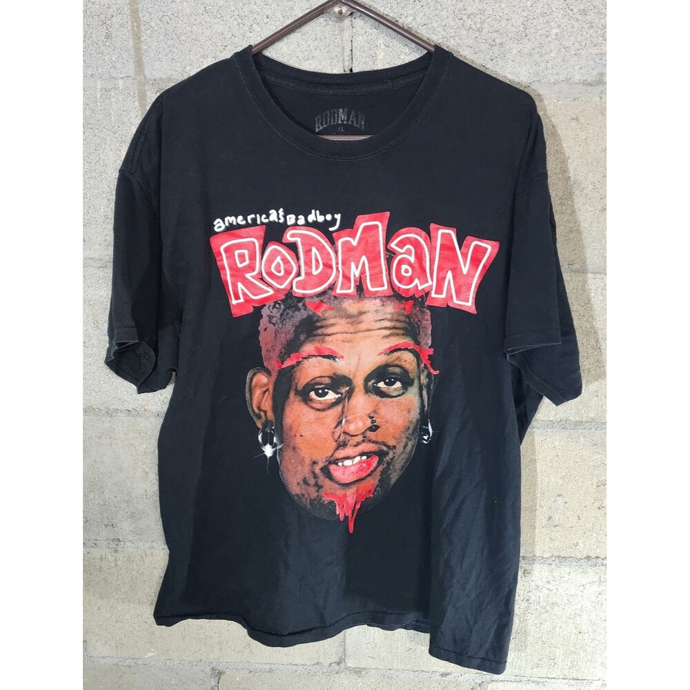 Dennis Rodman "America's Bad Boy" Men's Graphic T-Shirt Size XL